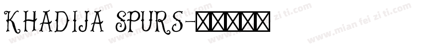 Khadija Spurs字体转换